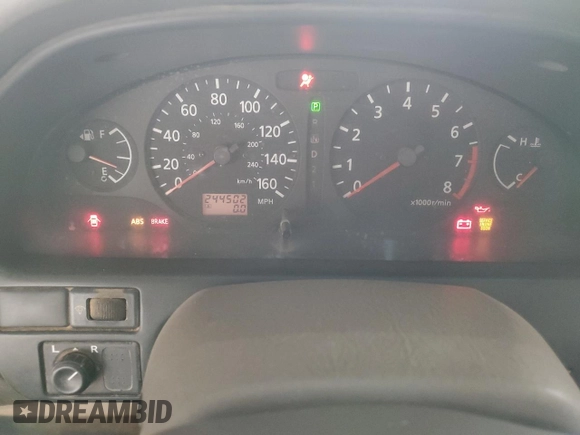 2001 Nissan Maxima GXE with VIN JN1CA31D41T809212, listed as a Copart auction lot 57845405 with 244,502 mi miles and Salvage title. Bid and sale history available at DreamBid. Image 9.
