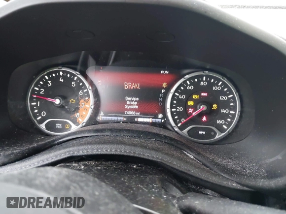 2017 Jeep Renegade Trailhawk с VIN ZACCJBCB2HPF74091, выставлен на аукционе IAAI как лот 42508617 с пробегом 74 968 миль миль и . История ставок и продаж доступна на DreamBid. Изображение 7.