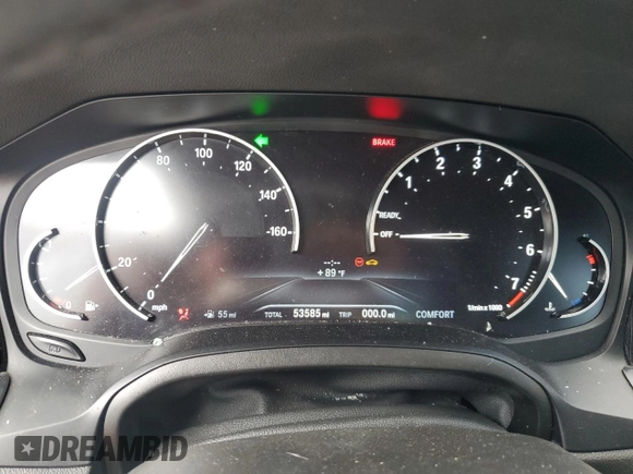 2020 BMW 3 Series 330i z VIN 3MW5R1J02L8B33169, wystawiony jako Copart lot #55660155 z przebiegiem 53 585 mil mil oraz Nie do naprawy • Non repairable. Historia ofert i sprzedaży dostępna na DreamBid. Obrazek 9.