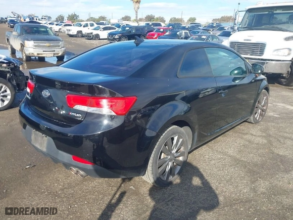 2011 Kia Forte Koup SX with VIN KNAFW6A39B5454061, listed as a IAAI auction lot 41425576 with 120546 miles. Bid and sale history available at carsss.com. Image 4.