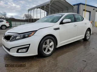 2015 Kia Optima LX with VIN KNAGM4A78F5608573, listed as a Copart auction lot 44223355 with 80,715 mi miles and Salvage Title. Bid and sale history available at carsss.com. Image 1.