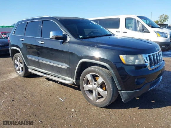 2011 Jeep Grand Cherokee Overland with VIN 1J4RR6GT4BC536445, listed as a IAAI auction lot 41102722 with 161,968 mi miles. Bid and sale history available at carsss.com. Image 1.