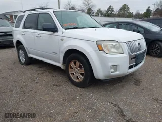 2008 Mercury Mariner with VIN 4M2CU81168KJ42757, listed as a IAAI auction lot 41257720 with 1 mi miles. Bid and sale history available at carsss.com. Image 1.