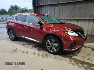 2019 Nissan Murano SL with VIN 5N1AZ2MS9KN130362, listed as a Copart auction lot 51169965 with 70,562 mi miles and Salvage Title. Bid and sale history available at DreamBid. Image 4.