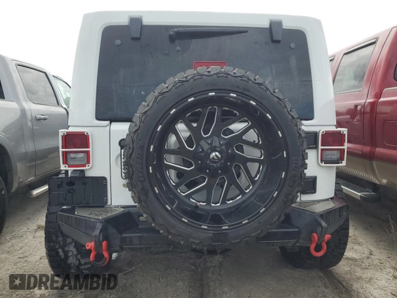 2018 Jeep Wrangler JK Unlimited Sport S with VIN 1C4BJWDG2JL809600, listed as a Copart auction lot 76384474 with 0 mi miles and Non Repairable. Bid and sale history available at carsss.com. Image 6.