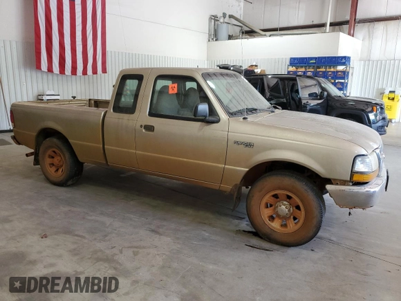 2000 Ford Ranger XL with VIN 1FTYR14V6YPB50394, listed as a Copart auction lot 52867215 with 220,325 mi miles and Clean Title. Bid and sale history available at DreamBid. Image 4.