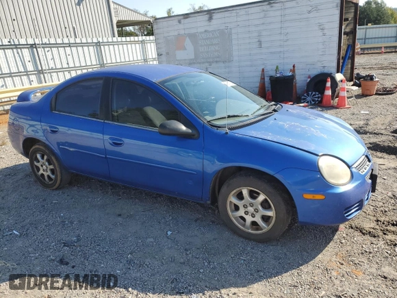 2005 Dodge Neon SXT with VIN 1B3ES56C35D167064, listed as a Copart auction lot 75511254 with 183,946 mi miles and Clean Title. Bid and sale history available at carsss.com. Image 4.