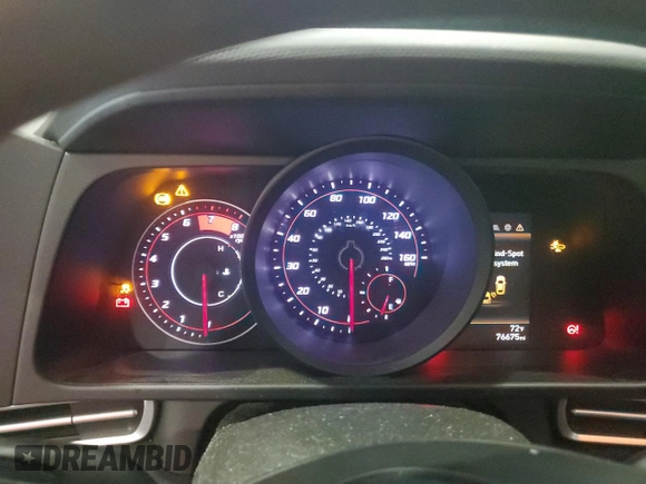 2021 Hyundai Elantra SEL z VIN 5NPLM4AG7MH003345, wystawiony jako Copart lot #56551285 z przebiegiem 76 675 mil mil oraz Szkoda całkowita • Salvage title. Historia ofert i sprzedaży dostępna na DreamBid. Obrazek 9.