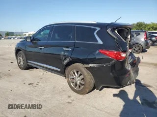2015 Infiniti QX60 with VIN 5N1AL0MN8FC548333, listed as a Copart auction lot 55076595 with 131,308 mi miles and Salvage Title. Bid and sale history available at DreamBid. Image 2.