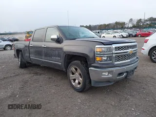 2014 Chevrolet Silverado 1500 LTZ with VIN 3GCUKSEC4EG384636, listed as a IAAI auction lot 41352484 with 153,976 mi miles. Bid and sale history available at carsss.com. Image 1.