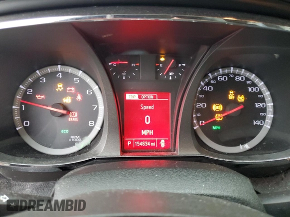 2014 GMC Terrain SLE with VIN 2GKALMEK5E6277582, listed as a Copart auction lot 55046245 with 154,634 mi miles and Salvage Title. Bid and sale history available at DreamBid. Image 9.