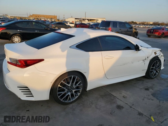 2016 Lexus RC 200t F Sport with VIN JTHHA5BC7G5002697, listed as a Copart auction lot 85011464 with 101,221 mi miles and Clean title. Bid and sale history available at DreamBid. Image 3.