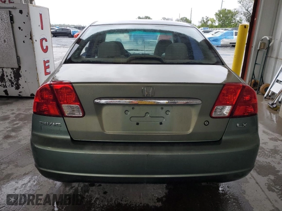 2003 Honda Civic LX with VIN 2HGES16503H527739, listed as a Copart auction lot 56698905 with 159,788 mi miles and Clean Title. Bid and sale history available at DreamBid. Image 6.
