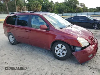 2010 Kia Sedona LX with VIN KNDMG4C38A6341851, listed as a Copart auction lot 72227594 with 174,164 mi miles and Salvage Title. Bid and sale history available at carsss.com. Image 4.