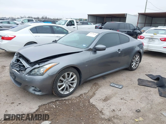2014 Infiniti Q60 Coupe Journey with VIN JN1CV6EK6EM112185, listed as a IAAI auction lot 41578416 with 130,069 mi miles. Bid and sale history available at carsss.com. Image 17.