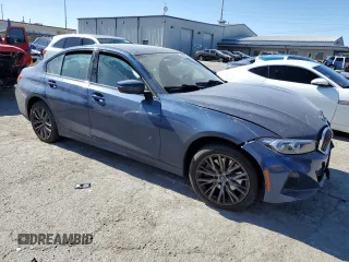 2023 BMW 3 Series 330i with VIN 3MW69FF08P8D62326, listed as a Copart auction lot 45002075 with 15,058 mi miles and Salvage Title. Bid and sale history available at carsss.com. Image 4.