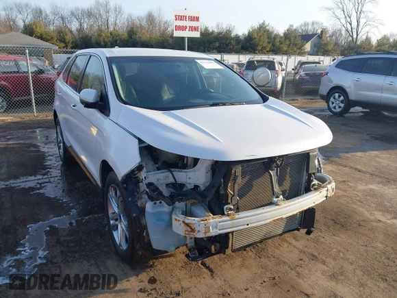 2017 Ford Edge Titanium with VIN 2FMPK4K98HBB31582, listed as a IAAI auction lot 41752885 with 119,196 mi miles. Bid and sale history available at carsss.com. Image 1.