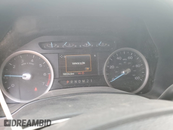 2021 Ford F-250 XL with VIN 1FT7W2B62MEC44459, listed as a Copart auction lot 63193104 with 118,334 mi miles and Salvage title. Bid and sale history available at DreamBid. Image 9.