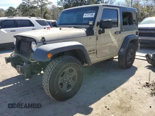 2018 Jeep Wrangler Sport with VIN 1C4AJWAG3JL895497, listed as a Copart auction lot 47727195 with 84,159 mi miles and Salvage Title. Bid and sale history available at carsss.com. Image 1.