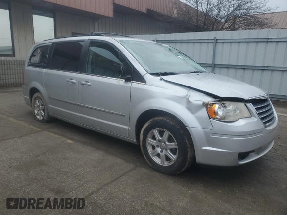 2010 Chrysler Town & Country Touring with VIN 2A4RR5DX0AR395333, listed as a Copart auction lot 46805415 with 181,818 mi miles and Salvage Title. Bid and sale history available at DreamBid. Image 4.