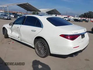2022 Mercedes-Benz S-Class S 500 with VIN W1K6G6DB5NA122994, listed as a IAAI auction lot 41603816 with 1 mi miles. Bid and sale history available at carsss.com. Image 3.