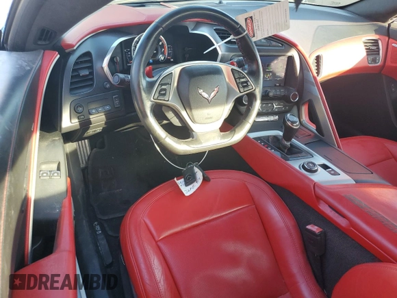 2017 Chevrolet Corvette with VIN 1G1Y13D76H5100247, listed as a Copart auction lot 86346804 with 58,420 mi miles and Salvage title. Bid and sale history available at DreamBid. Image 8.