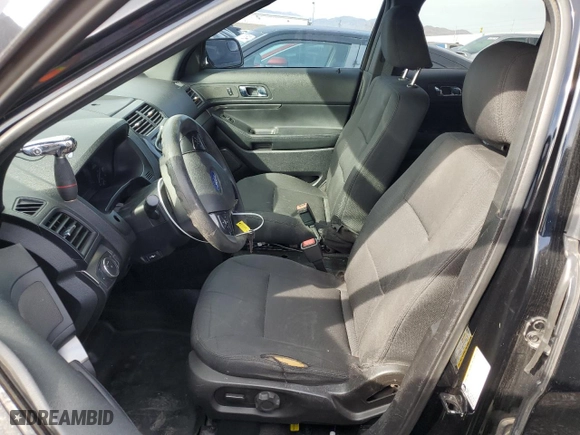 2017 Ford Police Interceptor Utility with VIN 1FM5K8AR7HGC25025, listed as a Copart auction lot 45196215 with 110,447 mi miles and Salvage Title. Bid and sale history available at carsss.com. Image 7.