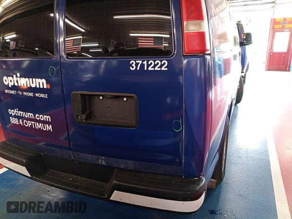 2013 Chevrolet Express Cargo with VIN 1GCSGAFX1D1133736, listed as a IAAI auction lot 42212365 with 66,672 mi miles and . Bid and sale history available at DreamBid. Image 1.