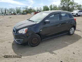 2017 Mitsubishi Mirage ES with VIN ML32A3HJ6HH016319, listed as a Copart auction lot 53732925 with 177,388 mi miles and Salvage title. Bid and sale history available at DreamBid. Image 1.