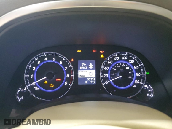 2012 Infiniti FX with VIN JN8AS1MW8CM150636, listed as a Copart auction lot 66044724 with 99,332 mi miles and Salvage Title. Bid and sale history available at carsss.com. Image 9.