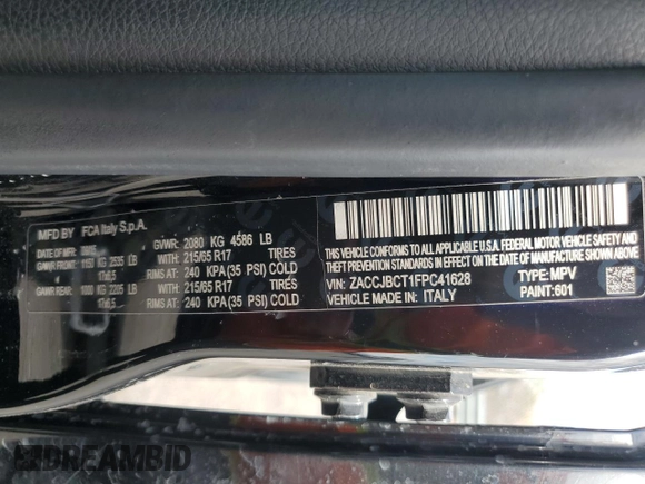 2015 Jeep Renegade Trailhawk z VIN ZACCJBCT1FPC41628, wystawiony jako Copart lot #59054825 z przebiegiem 138 053 mil mil oraz Szkoda całkowita • Salvage title. Historia ofert i sprzedaży dostępna na DreamBid. Obrazek 13.