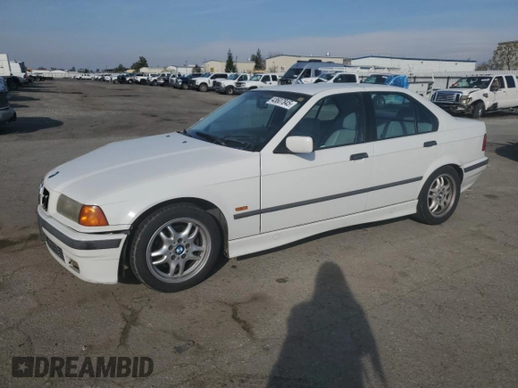 1998 BMW 3 Series 328iA with VIN WBACD4324WAV61646, listed as a Copart auction lot 43607845 with 253,609 mi miles and Salvage Title. Bid and sale history available at carsss.com. Image 1.