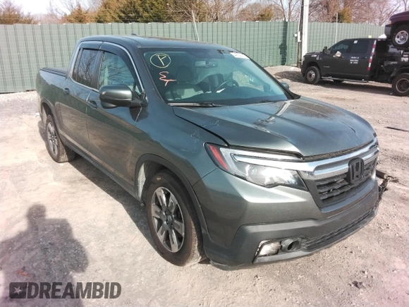 2019 Honda Ridgeline RTL-T with VIN 5FPYK3F64KB013498, listed as a Copart auction lot 44334195 with 104,197 mi miles and Salvage title. Bid and sale history available at DreamBid. Image 4.