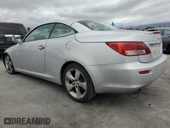 2011 Lexus IS 250 C with VIN JTHFF2C25B2518323, listed as a Copart auction lot 50931405 with 157,515 mi miles and Salvage title. Bid and sale history available at DreamBid. Image 2.