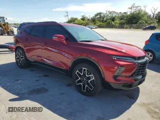 2025 Chevrolet Blazer RS with VIN 3GNKBERS3SS103775, listed as a Copart auction lot 61497805 with 16,242 mi miles and Salvage title. Bid and sale history available at DreamBid. Image 4.
