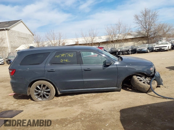 2018 Dodge Durango GT with VIN 1C4RDJDG5JC271435, listed as a IAAI auction lot 41795768 with 154,613 mi miles and . Bid and sale history available at DreamBid. Image 13.