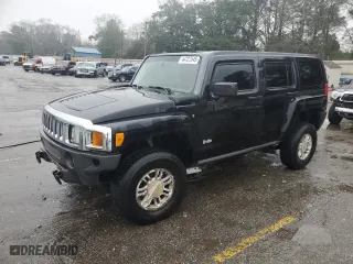 2007 Hummer H3 SUV with VIN 5GTDN13E578246319, listed as a Copart auction lot 44727545 with 117,995 mi miles and Salvage Title. Bid and sale history available at carsss.com. Image 1.