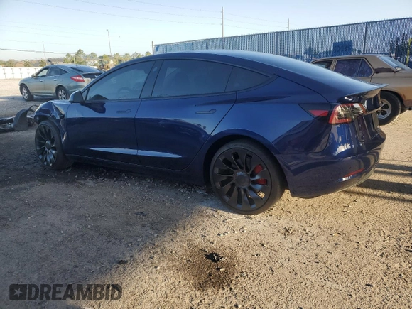 2023 Tesla Model 3 Performance z VIN 5YJ3E1EC5PF634178, wystawiony jako Copart lot #52530845 z przebiegiem 22 618 mil mil oraz Szkoda całkowita • Salvage title. Historia ofert i sprzedaży dostępna na DreamBid. Obrazek 2.