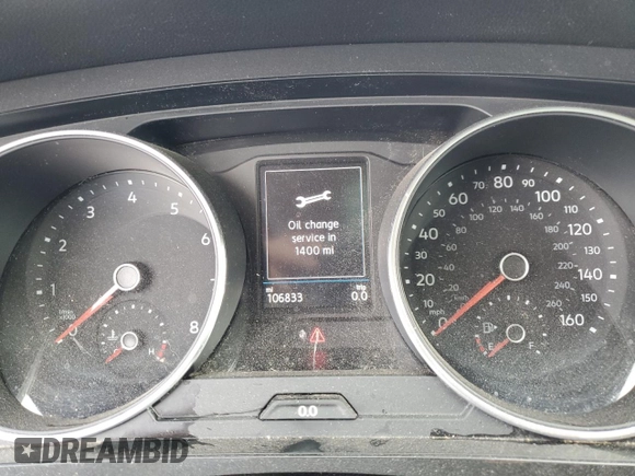 2019 Volkswagen Tiguan SE with VIN 3VV2B7AXXKM107923, listed as a Copart auction lot 49418395 with 106,833 mi miles and Salvage Title. Bid and sale history available at DreamBid. Image 9.