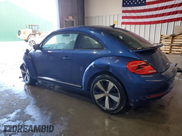 2014 Volkswagen Beetle Turbo R-Line with VIN 3VWVT7AT2EM629047, listed as a Copart auction lot 46820915 with 96,290 mi miles and Salvage Title. Bid and sale history available at DreamBid. Image 2.