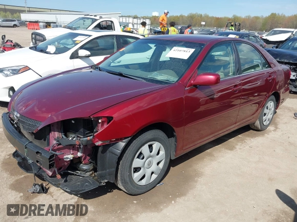 2004 Toyota Camry LE with VIN 4T1BE32K34U377605, listed as a IAAI auction lot 42107813 with 110,724 mi miles. Bid and sale history available at carsss.com. Image 2.
