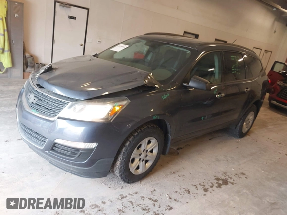 2013 Chevrolet Traverse LS with VIN 1GNKRFEDXDJ115662, listed as a IAAI auction lot 41879095 with 198,150 mi miles. Bid and sale history available at carsss.com. Image 2.