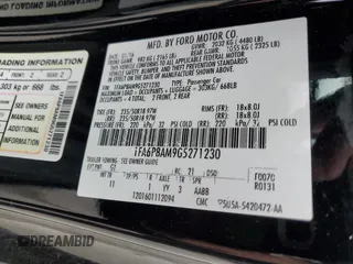 2016 Ford Mustang V6 z VIN 1FA6P8AM9G5271230, wystawiony jako Copart lot #58144615 z przebiegiem 107 268 mil mil oraz Szkoda całkowita • Salvage title. Historia ofert i sprzedaży dostępna na DreamBid. Obrazek 12.