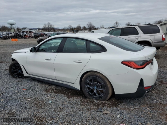 2023 BMW i4 eDrive35 with VIN WBY43AW0XPFP66619, listed as a Copart auction lot 47784265 with NaN miles and Salvage Title. Bid and sale history available at carsss.com. Image 2.