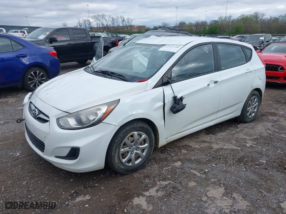 2013 Hyundai Accent GL with VIN KMHCT5AEXDU068215, listed as a IAAI auction lot 41922280 with 159,978 mi miles. Bid and sale history available at carsss.com. Image 17.