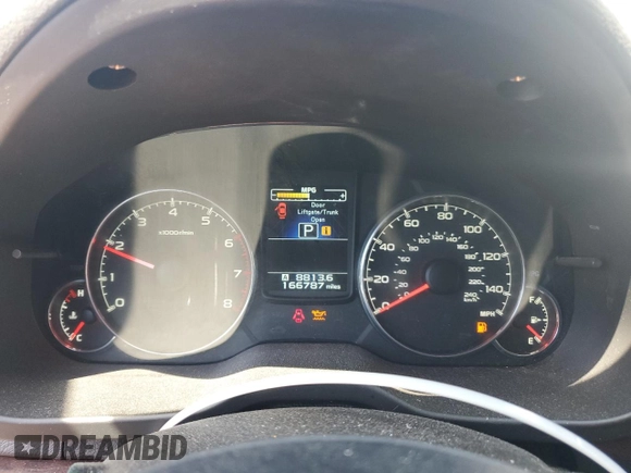 2014 Subaru Legacy Limited with VIN 4S3BMBM61E3005026, listed as a Copart auction lot 59272125 with 166,787 mi miles and Salvage title. Bid and sale history available at DreamBid. Image 9.