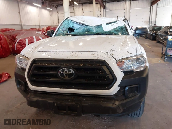 2022 Toyota Tacoma SR with VIN 3TYSX5EN5NT011641, listed as a IAAI auction lot 41690101 with 17,491 mi miles and . Bid and sale history available at DreamBid. Image 12.