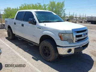 2013 Ford F-150 XL with VIN 1FTFW1ET1DFC20347, listed as a IAAI auction lot 42067294 with 168,596 mi miles. Bid and sale history available at carsss.com. Image 1.