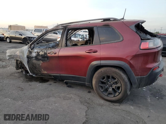 2019 Jeep Cherokee Trailhawk Elite with VIN 1C4PJMBX7KD472656, listed as a Copart auction lot 86366514 with 0 mi miles and Non Repairable. Bid and sale history available at carsss.com. Image 2.
