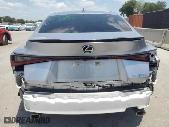 2023 Lexus IS 350 F Sport with VIN JTHGZ1B22P5069924, listed as a Copart auction lot 57846165 with 19,862 mi miles and Salvage title. Bid and sale history available at DreamBid. Image 6.